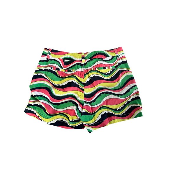 CROWN & IVY Multicolor Wave Shorts Size 10 - Picture 5 of 6